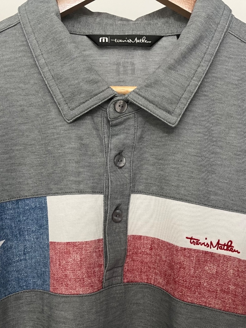 Travis Mathew Texas Flag Polo Size XL